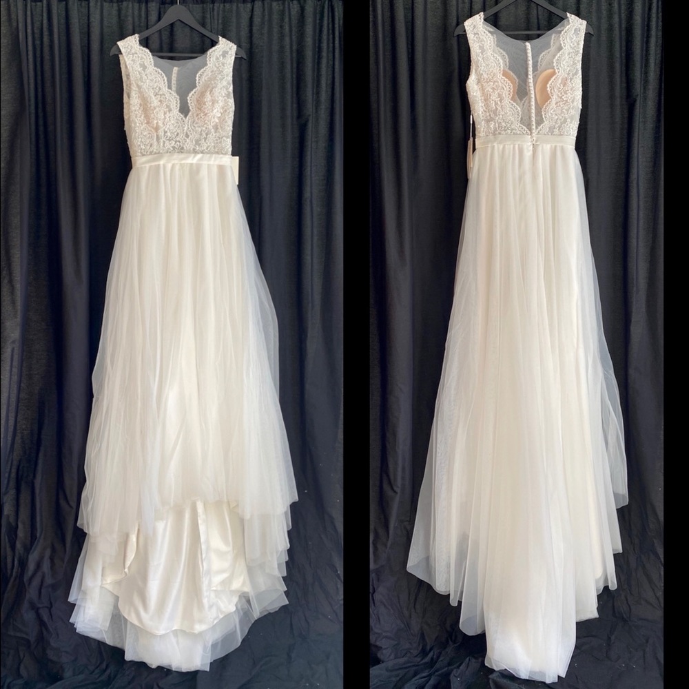 NWT Affordable Princess V-neck Wedding Dress
